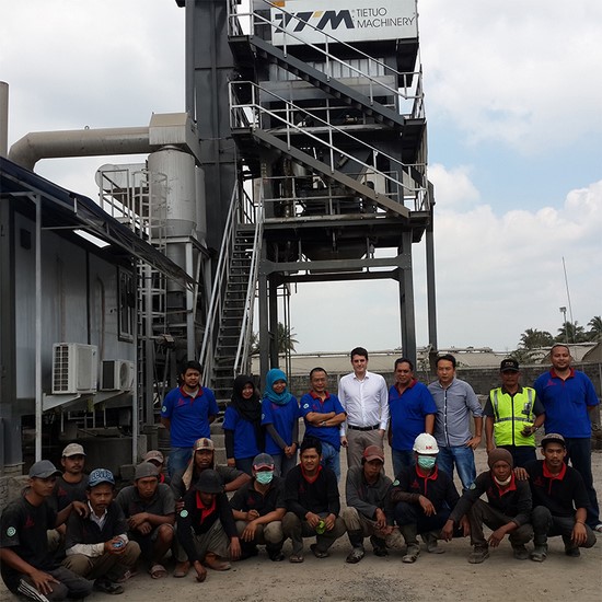 Projets de centrales d'enrobage en Indonésie